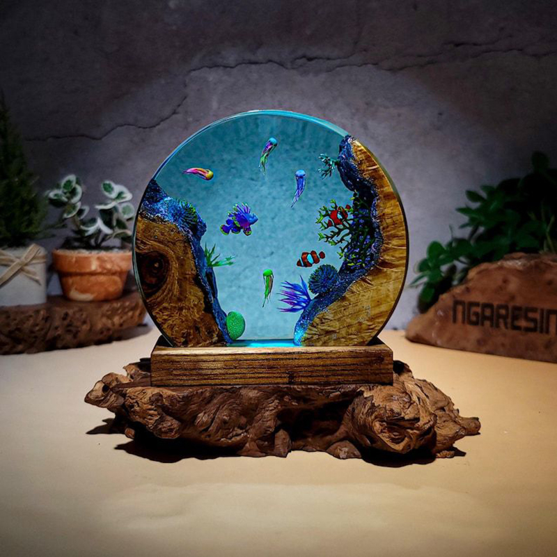 Ocean Aquarium Organism Resin  - Resin Art Baby 评论和价格