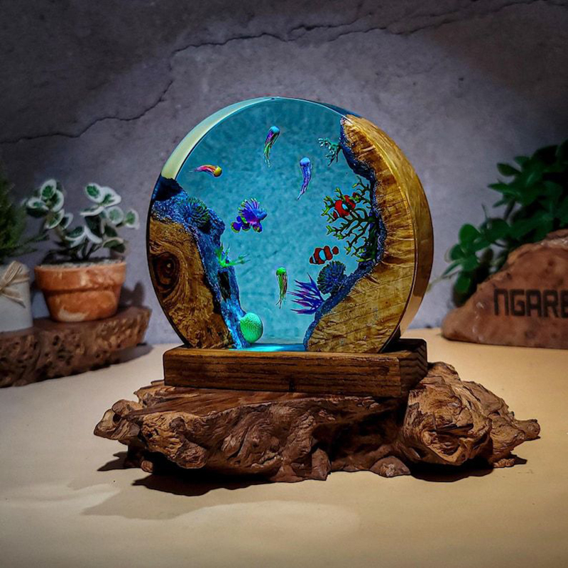 Ocean Aquarium Organism Resin  - Resin Art Baby 评论和价格