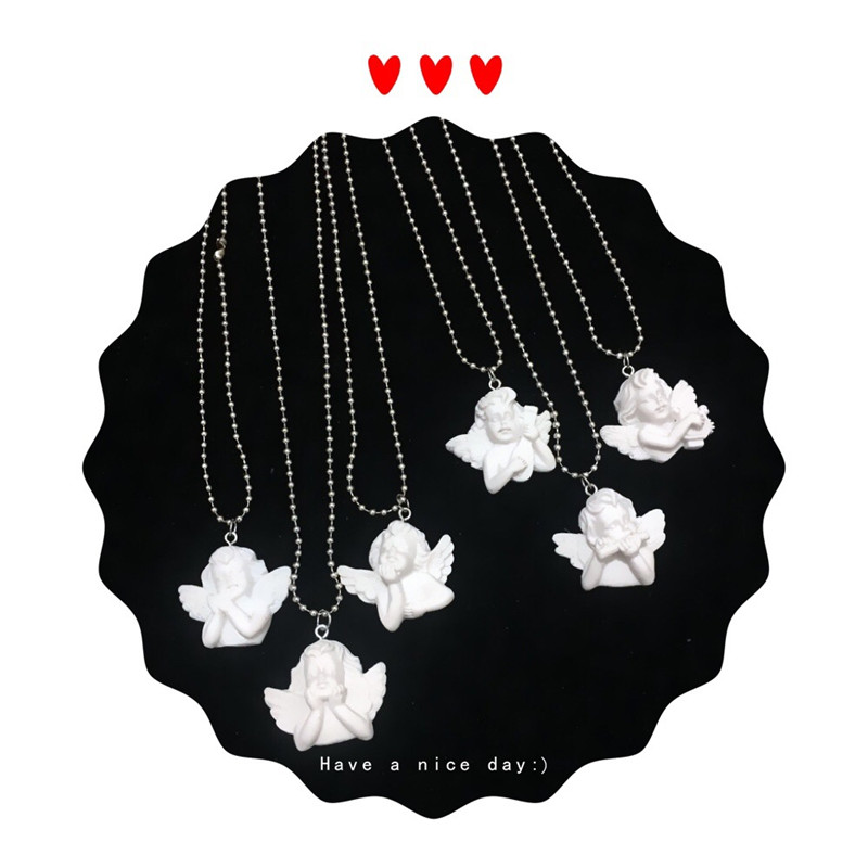 Cute Cupid Angel Pendant Stain - Resin Art Baby 评论和价格