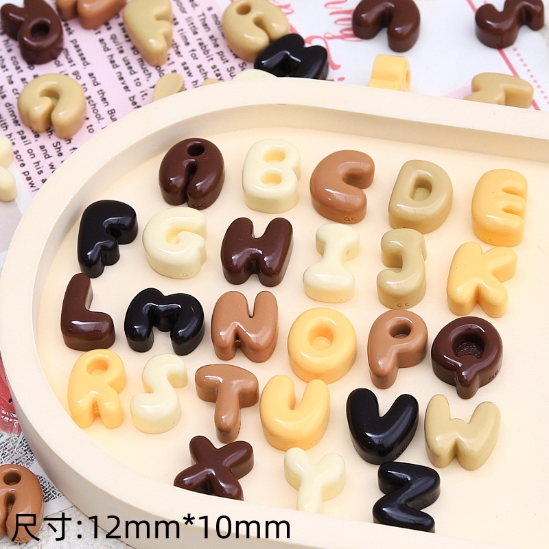 30Pcs New Cute Resin Cartoon S - Resin Art Alphabet 评论和价格