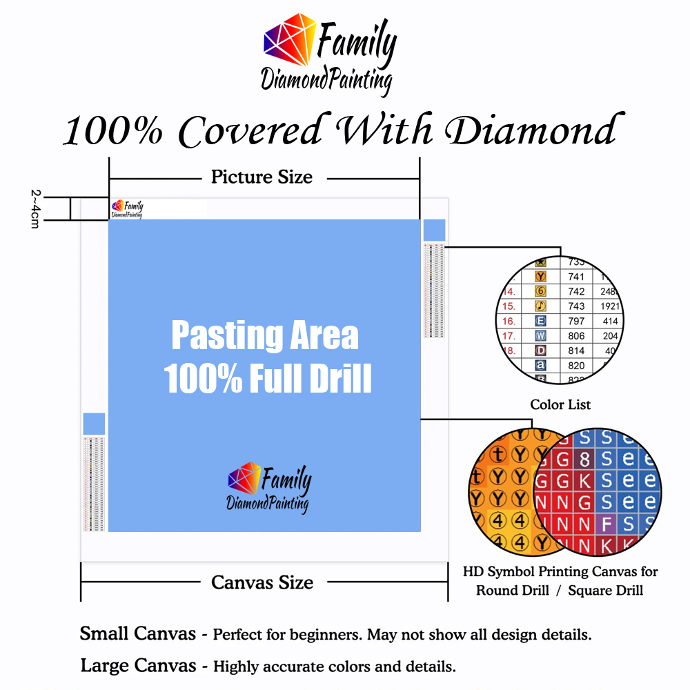 Diamond Painting Family Colorf - Resin Art Baby 评论和价格