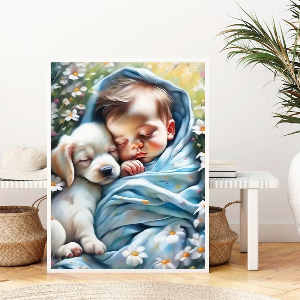 Huacan Diy Diamond Painting Po - Resin Art Baby 评论和价格