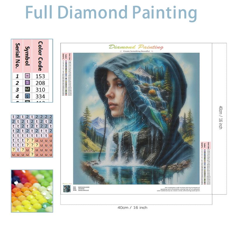 SDOYUNO Diy 5d Fantasy Women D - Resin Art Wallpaper 评论和价格