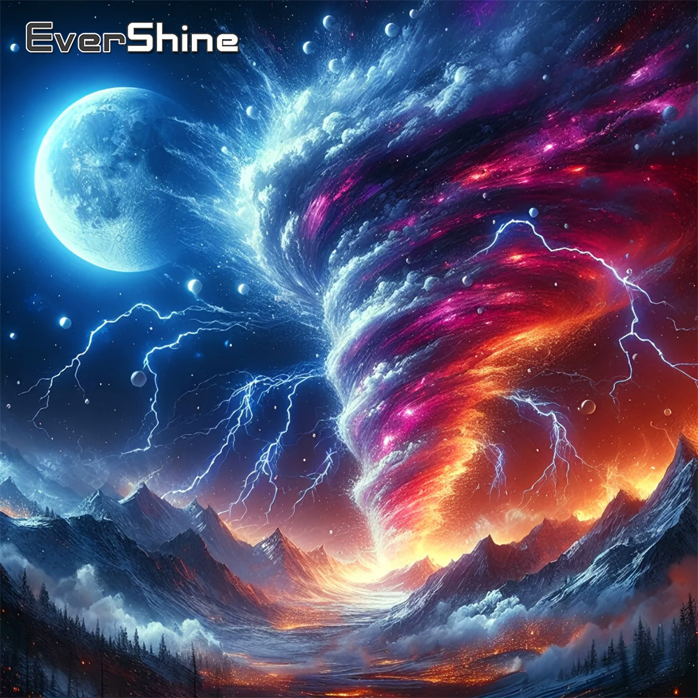 Evershine Full Square Diamond  - Resin Art Wallpaper 评论和价格
